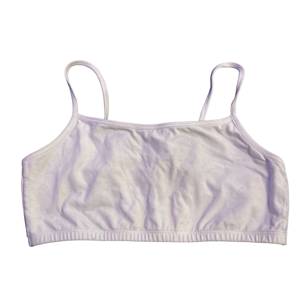 Fruit of the Loom 9036 White Cotton Strappy Sports Bra Wire Free Full Figure 40